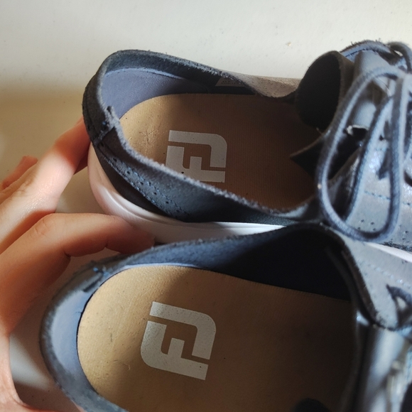 Footjoy Women's Blue Shimmer Flex LX Golf Tennis Shoes Sz 8.5 Casual Spikeless - Picture 3 of 8